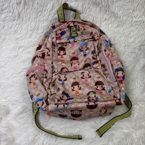 Vintage Harajuku Lovers Pink Backpack Y2K Gwen Stefani Character Print Bag